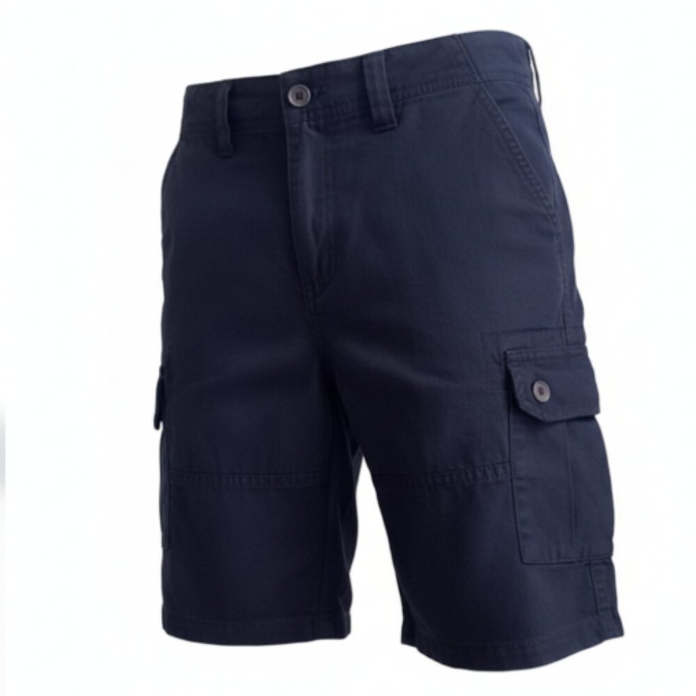 Boys Cargo Shorts Size 12 (26x8) NWT Navy Blue Skool Threads Uniform Pockets